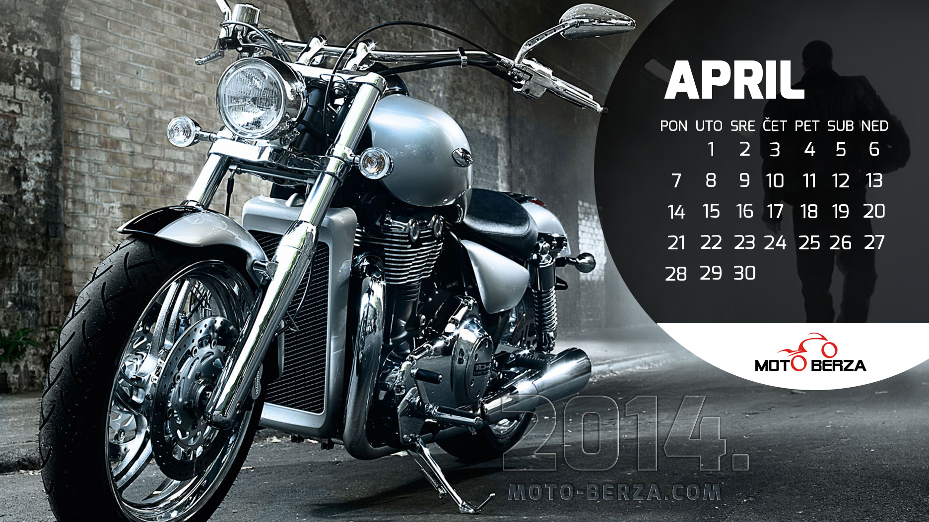 Wallpapers - Kalendar - april 2014