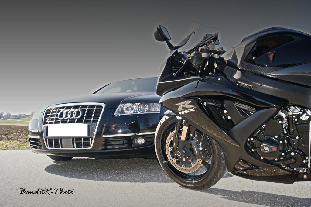 Audi A6 i Suzuki GSX-R 750