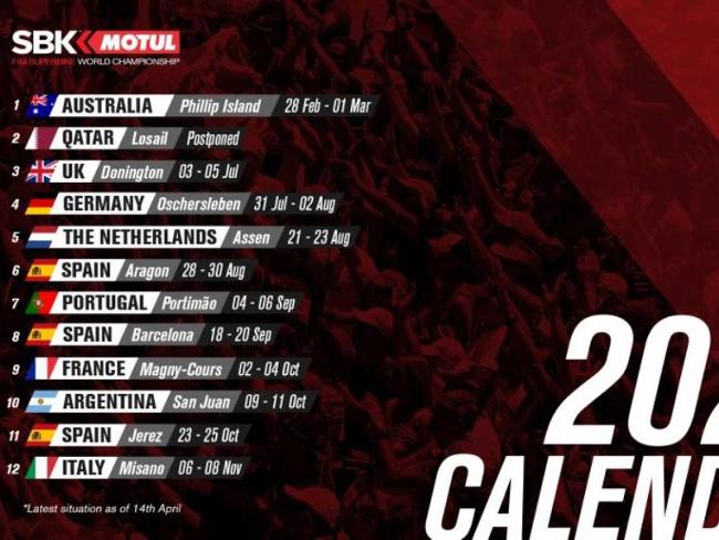 Objavljen ažurirani kalendar za 2020.  Moto Berza