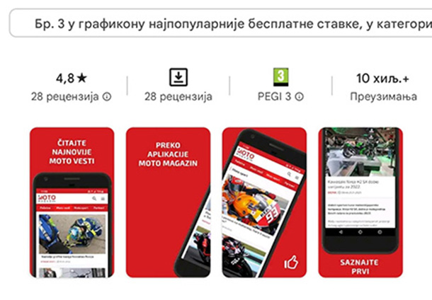 moto magazin aplikacija top 3