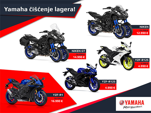 yamaha snizenje motocikala